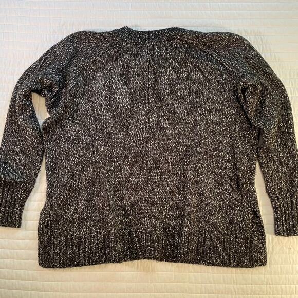 Loft Women's Cotton Blend Speckled Long Sleeve Sweater, size M - Picture 4 of 6